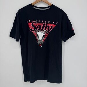 Nike x Chicago Bulls Salty Haters Graphic T Shirt Black Mens Medium Regular Fit